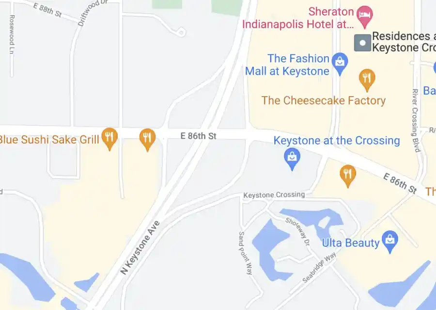 86th Street and Keystone Avenue/Keystone Crossing 86th Street and Keystone Avenue/Keystone Crossing