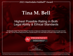 tina bell award