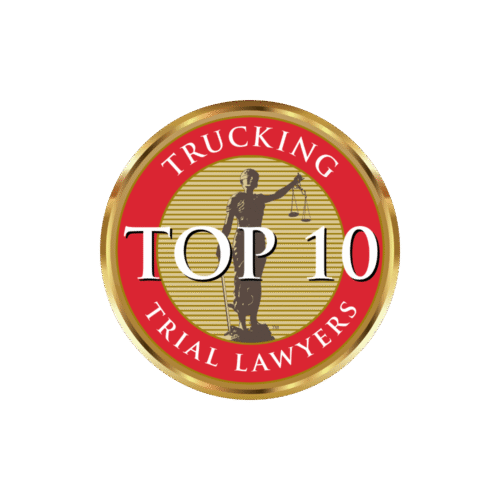 Top truck accident lawyer badge