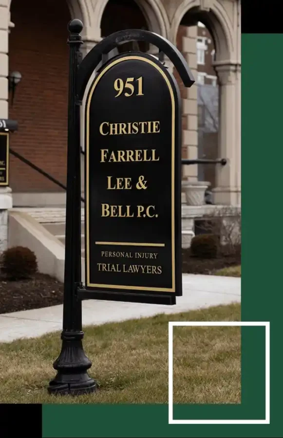 Christie Bell & Marshall office sign